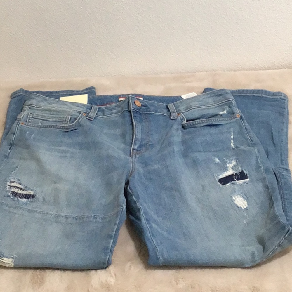 🆕 TOMMY HILFIGER Boyfriend “Copain” Jeans Relaxed Tapered Leg High Rise